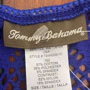 NWT Tommy Bahama, Elegant Blue Lace Dress! Underneath lining to knees.